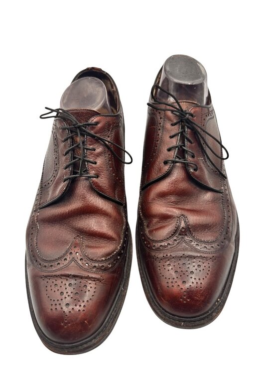Sears Vintage Size 12 Wingtip Brown Wingtip Oxford Brogue Dress Shoes sku 4185 main image 12